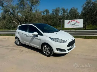 Usata Ford Fiesta Titanium 75 CV (55 kW) 2014 Bianco Utilitaria