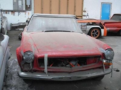 Usata Mercedes SL280 105 CV (77 kW) 1970 Rosso Cabrio