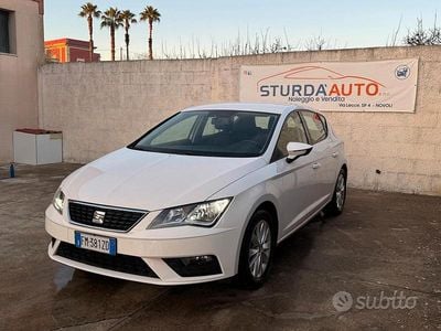 Usata Seat Leon Business 110 CV (80 kW) 2018 Bianco Berlina