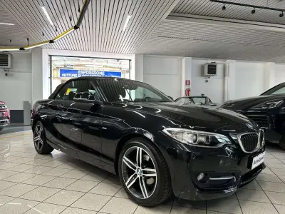 Usata BMW 218 Sport Line 136 CV (100 kW) 2017 Nero Cabrio