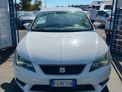 Usata Seat Leon Style 110 CV (80 kW) 2016 Bianco Berlina