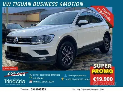 Usata VW Tiguan Business 150 CV (110 kW) 2020 Bianco SUV