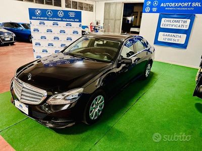 Usata Mercedes E200 Premium 136 CV (100 kW) 2013 Nero Berlina