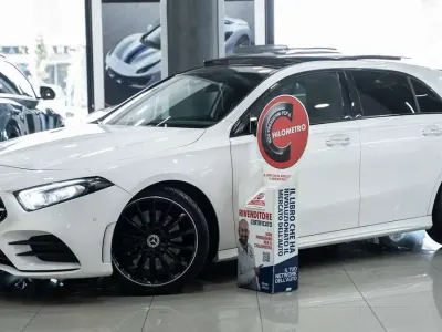 Usata Mercedes A250 Premium Plus 224 CV (164 kW) 2018 Bianco perlato mettallizzato Berlina