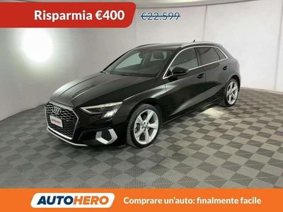 Usata Audi A3 Advanced 150 CV (110 kW) 2020 Nero Berlina
