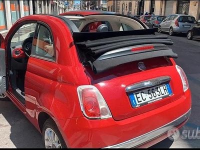 Usata Fiat 500 2009 Rosso Cabrio