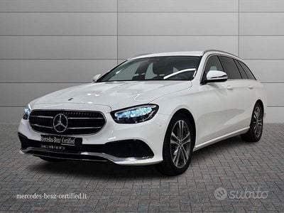 Usata Mercedes E220 Business 200 CV (147 kW) 2022 Bianco Station wagon