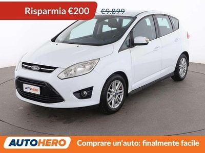 Usata Ford C-MAX Titanium 116 CV (85 kW) 2015 Bianco Monovolume