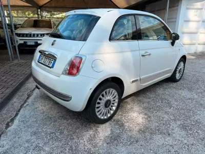 Usata Fiat 500 Lounge 69 CV (50 kW) 2008 Bianco Utilitaria