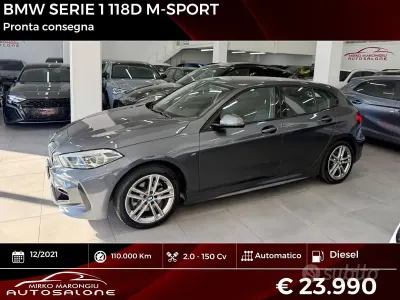 Usata BMW 118 M Sport 150 CV (110 kW) 2021 Grigio Utilitaria
