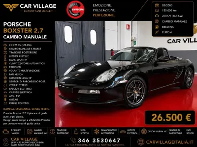 Usata Porsche Boxster 245 CV (180 kW) 2005 Nero Cabrio