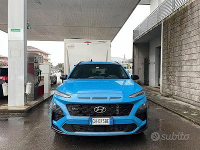 Usata Hyundai Kona N Line 120 CV (88 kW) 2021 Blu SUV