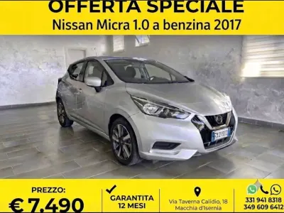 Usata Nissan Micra Acenta 71 CV (52 kW) 2017 Grigio Utilitaria