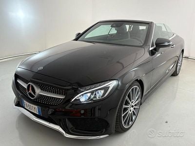 Usata Mercedes C220 Premium Plus 170 CV (125 kW) 2017 Nero Cabrio