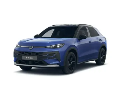 Nuova VW T-Roc Style 115 CV (84 kW) 2026 Celestial blue metallizzato nero SUV