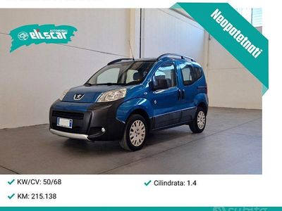 Usata Peugeot Bipper 70 CV (51 kW) 2010 Blu Monovolume