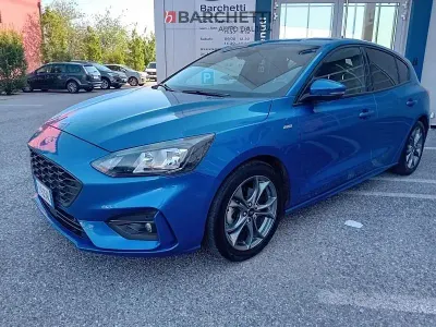 Usata Ford Focus ST-Line 120 CV (88 kW) 2019 Blu Utilitaria