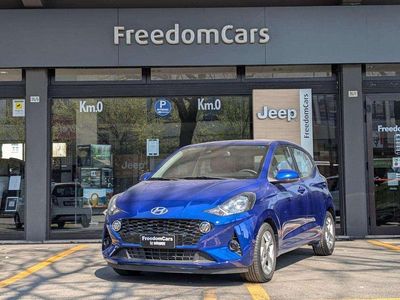 Usata Hyundai i10 Prime 67 CV (49 kW) 2022 Blu Utilitaria