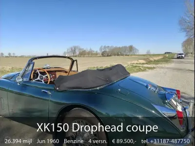Usata Jaguar XK 209 CV (153 kW) 1960 Verde Cabrio