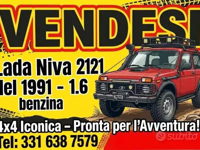 Usata Lada niva 75 CV (55 kW) 1991 Rosso SUV