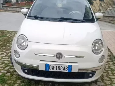 Usata Fiat 500 75 CV (55 kW) 2009 Bianco Cabrio