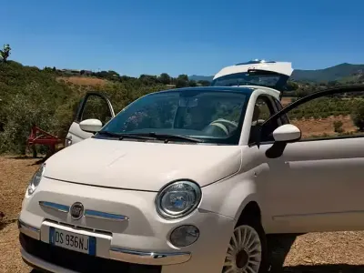 Usata Fiat 500 69 CV (50 kW) 2009 Bianco Cabrio