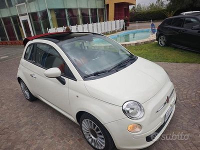 Usata Fiat 500C Lounge 95 CV (69 kW) 2011 Bianco Cabrio