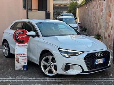 Usata Audi A3 Advanced 115 CV (84 kW) 2022 Bianco Berlina