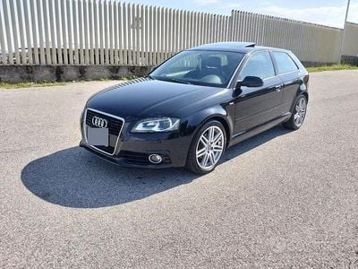 Usado Audi A3 S-Line 140 CV (102 kW) 2011 Negro Utilitario