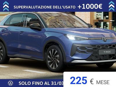 Nuova VW T-Roc Life 116 CV (85 kW) 2026 Celestial blue metallizzato nero SUV