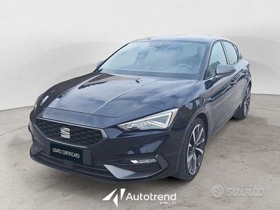 Usata Seat Leon FR 150 CV (110 kW) 2022 Blu Berlina