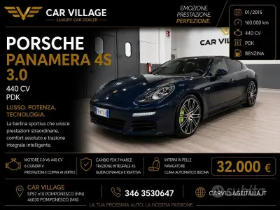 Usata Porsche Panamera Executive 420 CV (308 kW) 2015 Blu Utilitaria