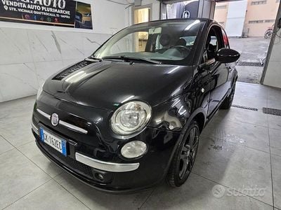 Usata Fiat 500 Lounge 85 CV (62 kW) 2012 Nero Cabrio