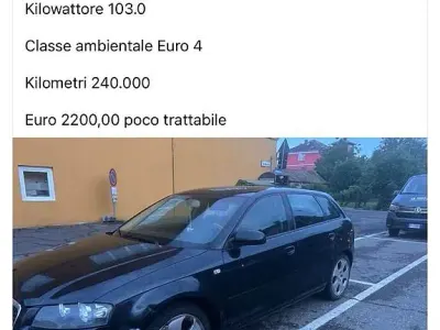 Usata Audi A3 2003 Nero Utilitaria