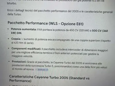 Usata Porsche Cayenne Turbo S Performance Package 500 CV (367 kW) 2005 Nero SUV