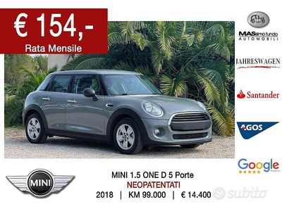 Usata Mini One D Business 95 CV (69 kW) 2018 Grigio Utilitaria