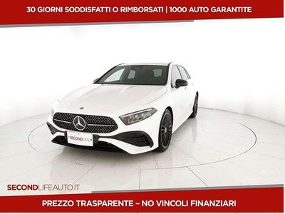 Usata Mercedes A180 AMG Line Premium 116 CV (85 kW) 2024 Bianco Utilitaria