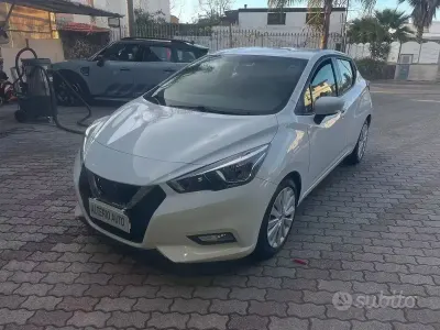 Usata Nissan Micra Tekna 90 CV (66 kW) 2019 Bianco Utilitaria