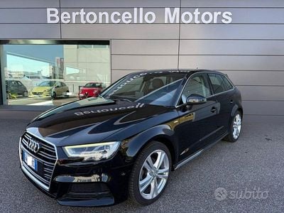 Usata Audi A3 S-Line 116 CV (85 kW) 2019 Nero Berlina