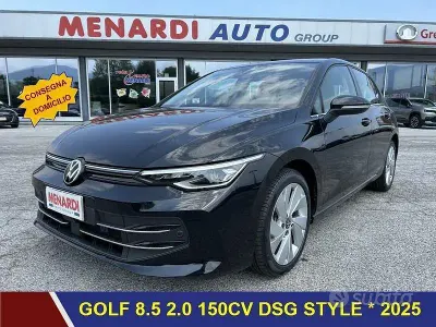 Usata VW Golf VIII Style 150 CV (110 kW) 2025 Nero Berlina