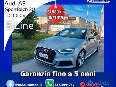 Usata Audi A3 Sport 116 CV (85 kW) 2019 Grigio Berlina