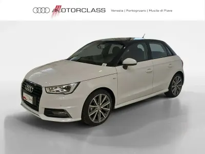 Usata Audi A1 Sportback Sport 95 CV (69 kW) 2018 2y bianco ghiacciaio metallizz Utilitaria