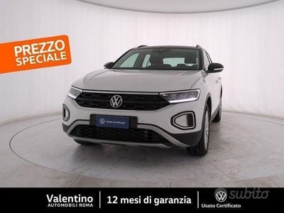 Usata VW T-Roc Life 110 CV (80 kW) 2022 Bianco SUV