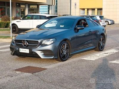 Usata Mercedes E220 Premium Plus 194 CV (142 kW) 2018 Argento Coupé