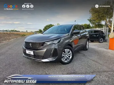 Usata Peugeot 3008 Active 131 CV (96 kW) 2021 Grigio SUV