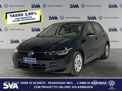 Usata VW Golf VIII Life 116 CV (85 kW) 2025 Nero Berlina