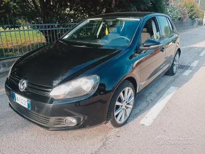 Usata VW Golf VI Highline 110 CV (80 kW) 2010 Nero Utilitaria