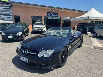 Usata Mercedes SL55 AMG AMG 500 CV (367 kW) 2003 Blu/azzurro Cabrio