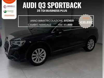 Usata Audi Q3 Business Plus 150 CV (110 kW) 2021 Nero SUV