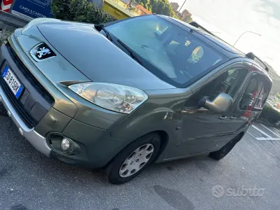 Usata Peugeot Partner Tepee 109 CV (80 kW) 2010 Verde Monovolume